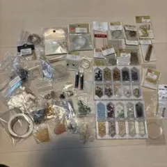 ケース付き　アクセサリー パーツ ハンドメイド まとめ売り ゴールドパールビーズ