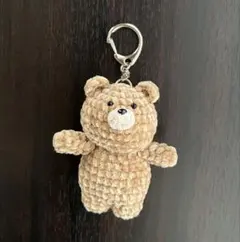あみぐるみ くま キーホルダー