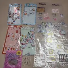 ぷくっとシール　フレークシール　ボンボンドロップ風シール　サンリオ　しんちゃん