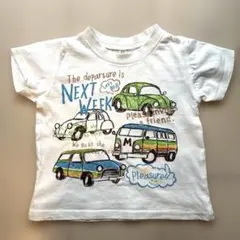 車柄Tシャツ 90 バックプリント有 男の子 美品 夏服のサムネイル