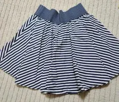 ZARA TRF ミニスカート ストライプ フレアスカートM ウエスト、ゴム