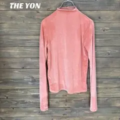 ♦︎【THE YON 】ベルベット ハイネック長袖カットソー F