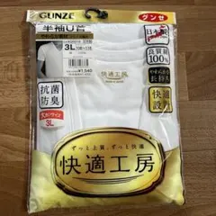 【新品・未開封】GUNZE 半袖シャツ 3L 抗菌防臭