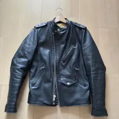 Schott Perfecto ブラックレザーライダースジャケット 34