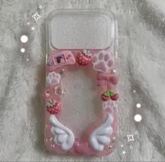 iPhone17proケース　iPhoneケース　デコ電　姫ギャル　平成ギャル