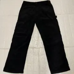 GUコーデュロイペインターパンツ ＸＬサイズ ブラック　古着　ワークパンツ