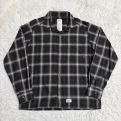 WTAPS ネルシャツ オンブレチェック 白黒 M ボードシャツ メルカリ