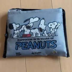 しまむら　スヌーピー 75周年エコバッグ　総柄