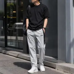 【DIADORA】　メンズ スウェットパンツ ジャージ トラックパンツ グレー