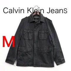 H5708カルバンクラインジーンズ　ウォッシュ加工　M-65ジャケット　Y2K
