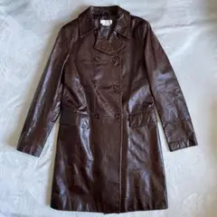JILL STUART 本革 レザーコート ブラウン