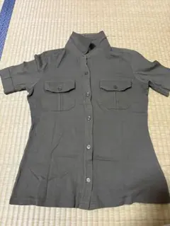 jcrewカーキ色 半袖シャツ ブラウスのサムネイル