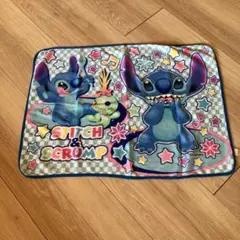 スティッチ＆スクランプ ブランケット 約80×95cm 平成レトロ