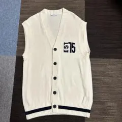 ZARA アイボリー ニットベスト EST 75 サイズ M