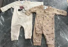 ミニー　ロンパース　H&M 2着セット