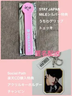 スキズ うちわグリップ トェッキ エコパ&ソシャパ　キーホルダー　チャンビン