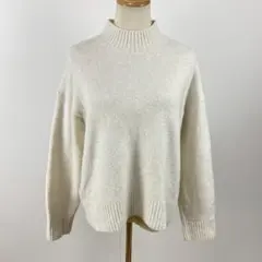 訳有 UNIQLO ユニクロ スフレヤーンモックネックセーター ニット ゆったり