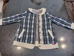 チェック カーディガン 110cm