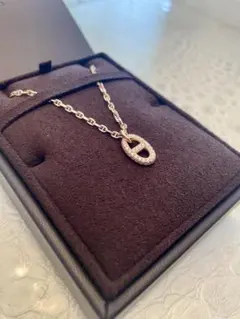 HERMES ケリー チェーン PMブレスレット K18PG 750ダイヤ19g - メルカリ