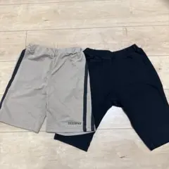 ハーフパンツ2枚まとめ売り　130 ブラック　ベージュ　ショートパンツ　男の子