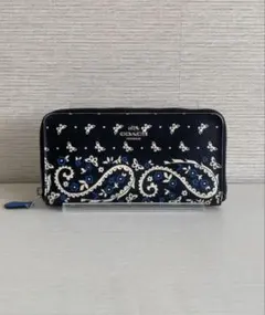 【COACH✨】長財布 花柄 バタフライ