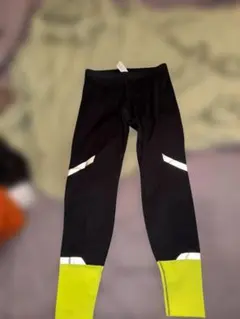 Brooks ランニングタイツ M ブラック/イエロー