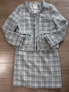 アクアガール ツイードセットアップ M 卒業式 入学式 ママ