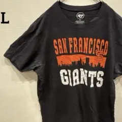 美品✨️ 【L】ジャイアンツ Tシャツ 半袖 トップス ロゴ ブラック 黒 古着
