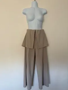 しまむら　 スカート風 レイヤードパンツ Mサイズ