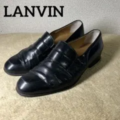ランバン LANVIN レザー イタリア製 ブラック ローファー
