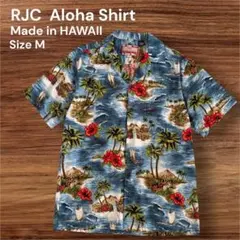【90s RJC アロハシャツ】半袖 ハワイ製 Mサイズのサムネイル