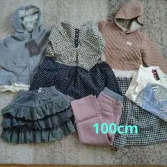 ★100cm　女の子　秋物　まとめ売り　７点セット