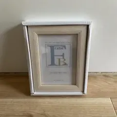 【新品】木製ホワイトフォトフレーム