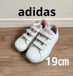 ⭐︎used⭐︎adidas アディダス アドバンコート キッズスニーカーピンク19