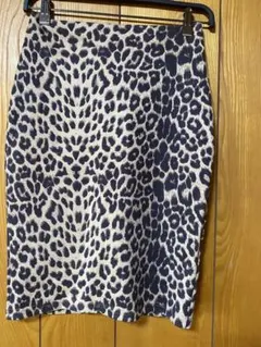 ヒョウ柄タイトスカート スエード生地Mサイズ