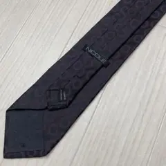 NICOLE ネクタイ サークル柄 パープル