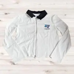 129. 【激レア/平成レトロ】エンジェルブルー ジップアップ リブカットソー