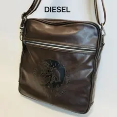 DIESEL ディーゼル ショルダーバッグ ブラウン ビッグロゴ 斜め掛けのサムネイル
