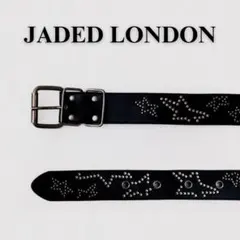 新品★JADED LONDON Black Polaris スタースタッズベルト