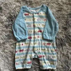 【古着】車柄ロンパース 50-60cm