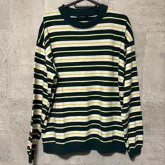 BACK NUMBER ストライプ 長袖Tシャツ S