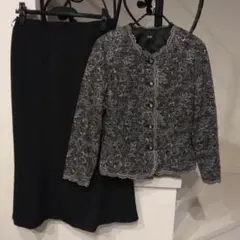 新品　LUAR　刺繍　L～LL　ジャケット　スカート　セットアップ　スーツ