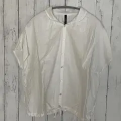 NATURAL LAUNDRY ホワイト リネン半袖シャツのサムネイル