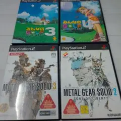 PS2 メタルギアソリッド＆みんなのゴルフ
