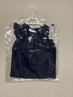 【新品未使用】フリルスリーブTシャツ　100 ネイビー