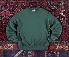 champion チャンピオン プレーン スウェット トレーナー グリーン M