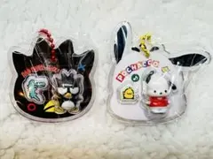 サンリオキャラクターズ　パッケージチャーム ２個セット　バツマル　ポチャッコ