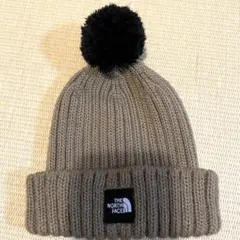 THE NORTH FACE キャメル　ニット帽 ポンポン付き　ケルプタン　帽子