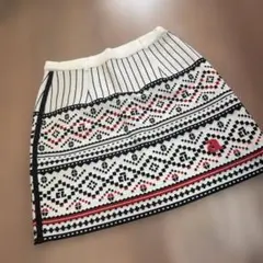 archivio ゴルフ用スカート ホワイト/ブラック/レッド