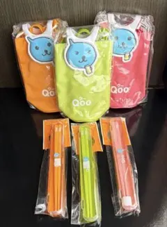 コカコーラ Qoo ペットボトルホルダー・おはしとおはしケースセット